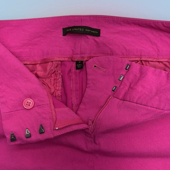 THE LIMITED Women's 10 Vibrant Pink EXACT STRETCH Ankle Pants - Picture 4 of 5